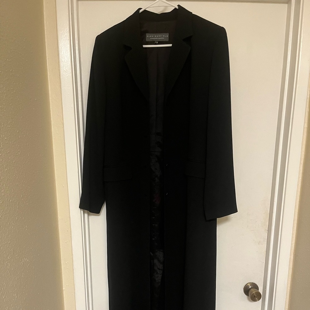 Formal Black Trench Coat